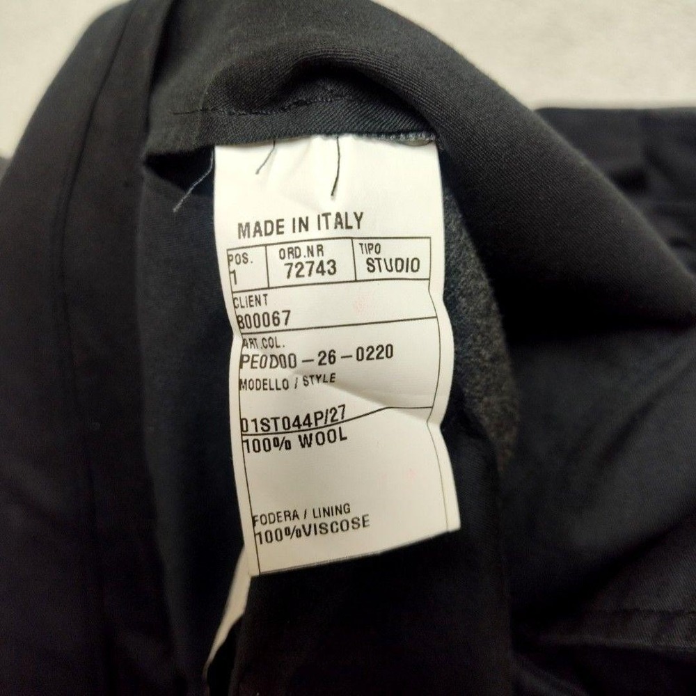 Caruso Pants Mens 36x29 Gray Wool Flannel Flat Front Superfine 120s Italy Suit - Picture 11 of 15